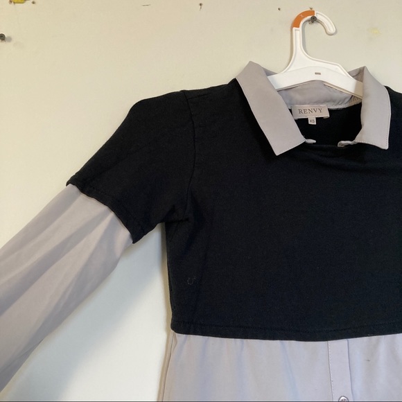 Renvy Women’s Collared Cropped long sleeve Top - Picture 8 of 10